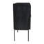 Solid Wood Bar Cabinet with Metal Legs and Woven Cane Doors-917528193