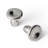 Solid Brass Double-Layer Titanium Silver Plating Knob 