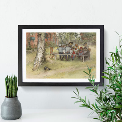 Breakfast Under the Big Birch Tree by Carl Larsson - Picture Frame Painting