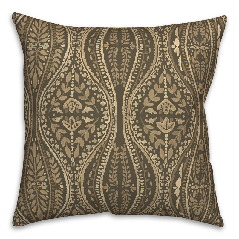 Housse et insert de coussin extérieur Adelman, Brun