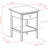 22 X 18 X 18-Inch Wood Curved End Table/Night Stand With One Drawer, Brown