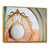 Toile avec cadre flottant or
