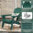 Set Of 8 Foldable Outdoor Adirondack Chair With Cup Holder-1222245841