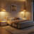 LED Nightstand with Drawers-224815443