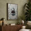 Shark Breaks Through Modern - Wrapped Canvas-1927947471-1927947510