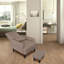 Fauteuil inclinable moderne en tissu avec siège confortable et salon de loisirs - réglable à 5 angles, à pression, gris