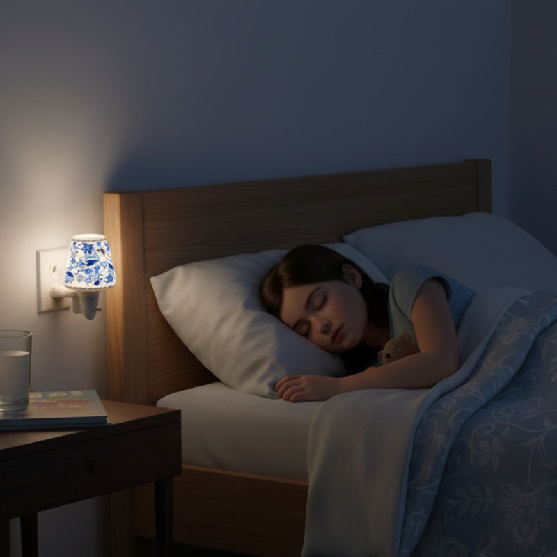Floral Night Light – Elegant Decorative Lamp, Soft Glow Guide for Bedrooms, Hallways, and Cozy Spaces