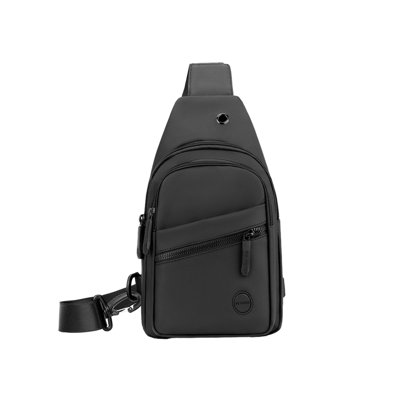 Backpack Men's High-end Bag  Chest Bag With Headphone Port Removable Buckle Side Bag Travel Outdoor