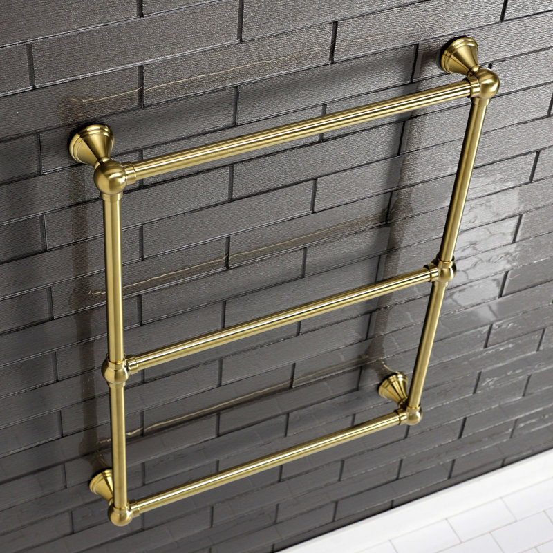 Kingston Brass Maximilien 24-Inch Wall Mount 3-Bar Towel Rack