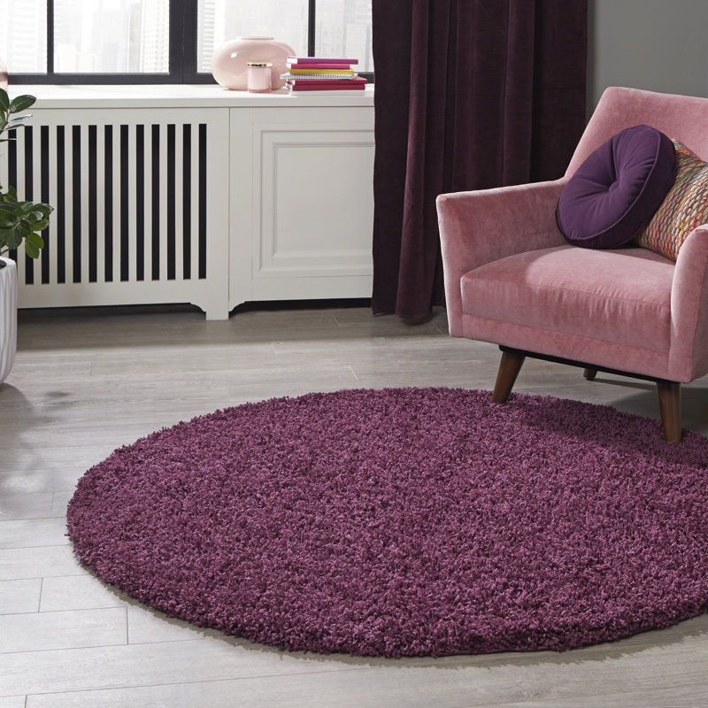 Tapis mauve Renesha, Rond 8 pi 2 po