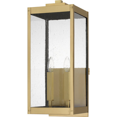Westover 2-Light Antique Brass Outdoor Wall Lantern
