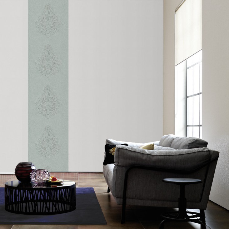 Nobile 3.2m x 70cm Wallpaper Tile, Silver and metallic