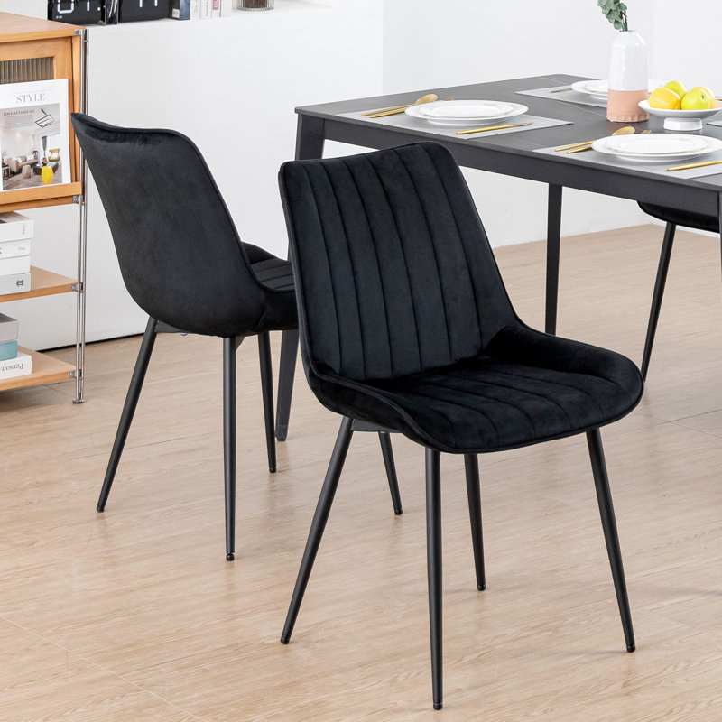 Chaise de salle à manger Willar, Noir