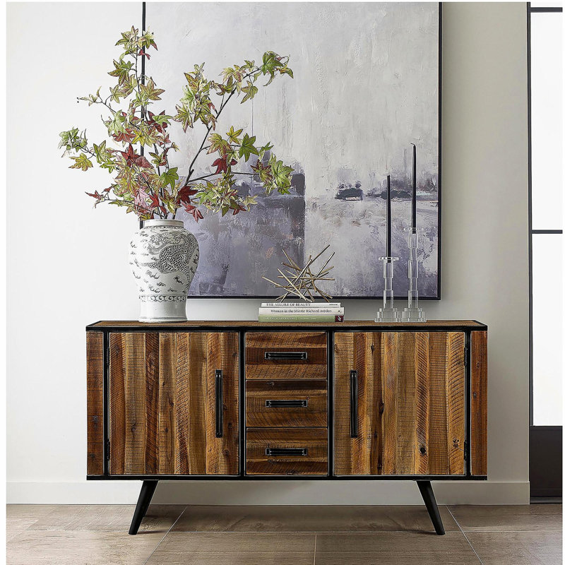 Dorvelle Acacia Rustic Buffet Cabinet