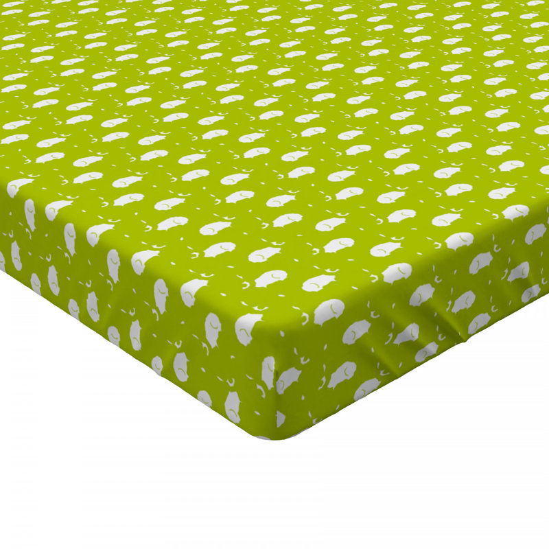 Microfiber Patterned Fitted Sheet, Full/Double Fitted Sheet