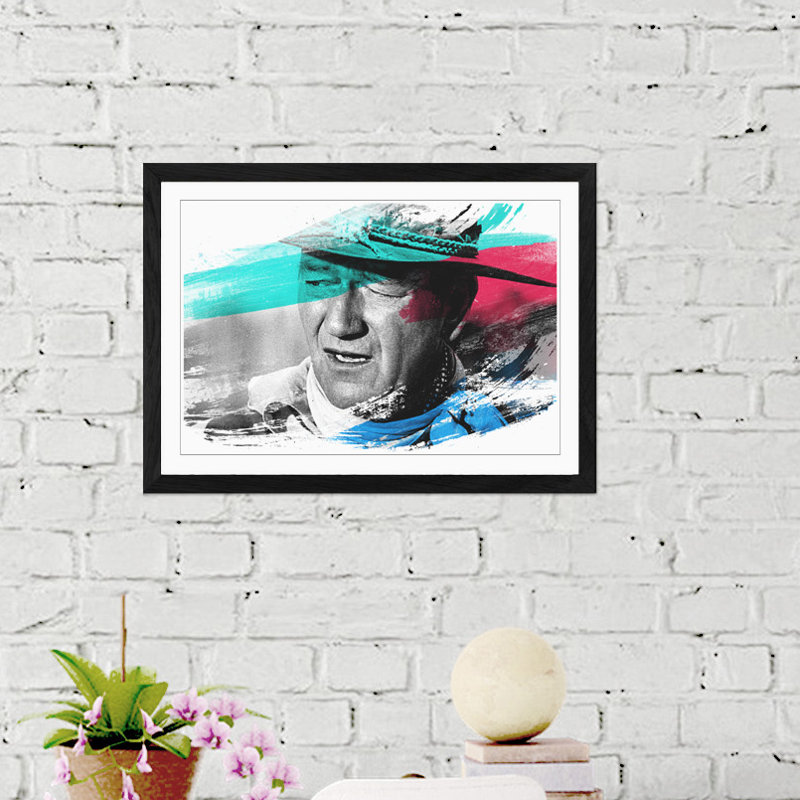 John Wayne Framed Art - Framed Print