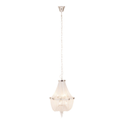 Krouse 6 - Light Silver Lantern Pendant