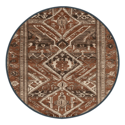 Tapis brun lavable à la machine