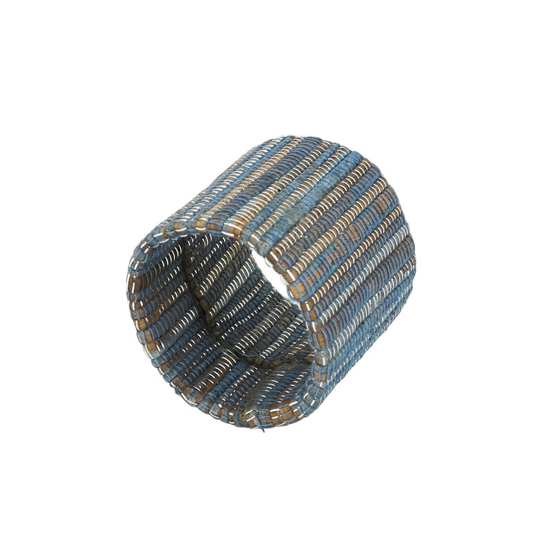 Napkin Ring Collection Napkin Ring, Blue/Gray
