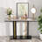 Jermani 46.4'' Stone Top Console Table-1983777381