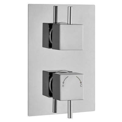  Double Concealed Thermostatic Shower Valve