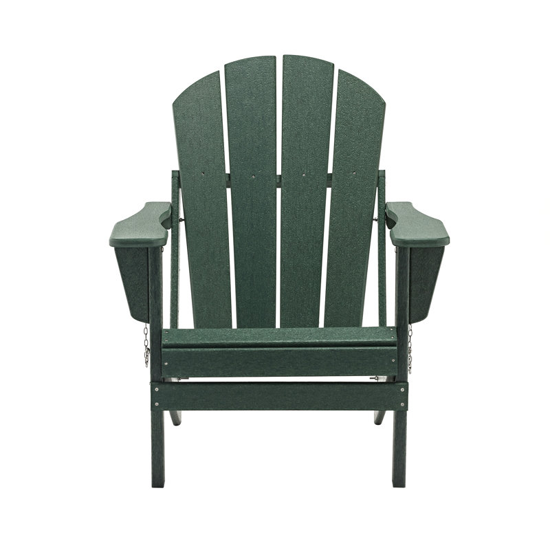 Chaise Adirondack d'extérieur en plastique, Vert foncé