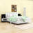 Modern Floating Platform Bed with LED Lighting and Built-in Nightstands-482075722-482075721