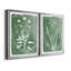 Toile encadrée de qualité supérieure Green Botanical I - prête à être accrochée-263943464-263943465