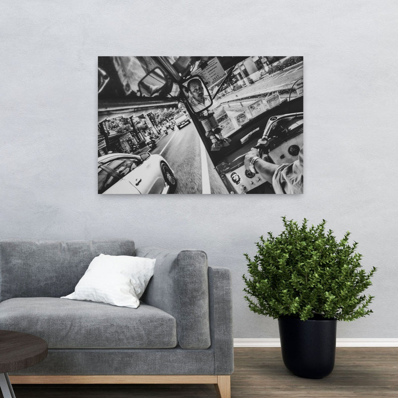 Impression d'art urbain abstrait urbain contemporain, 32" H x 48" W