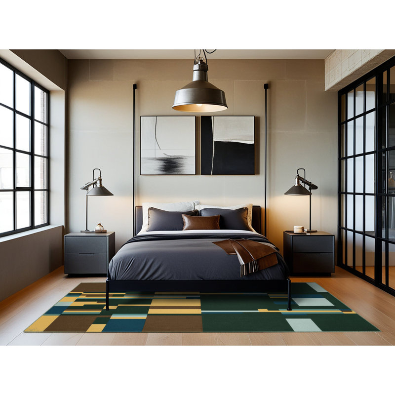 Plains In Pixels Rug, Rectangle 2' x 3'