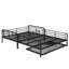 Full XL Over Queen Metal Bunk Bed With Trundle-167651781