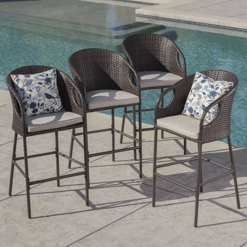 Tabouret de bar avec coussin Spaeth