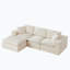 Canapé modulaire en chenille 4 pièces Soneson avec deux repose-pieds Soneson-1939211617