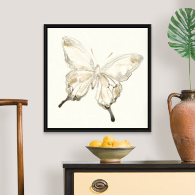 «Sepia Butterfly Impressions IV» par Vess June Erica, reproduction d'art sur toile
