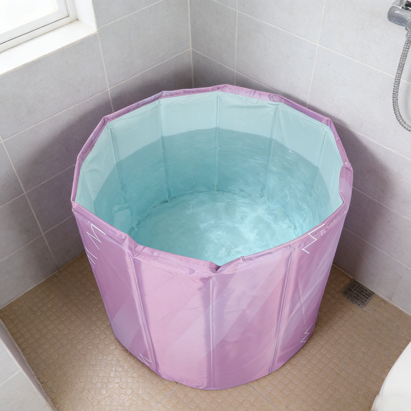 Foldable Bathtub, Portable Ice Bath Tub 70X66cm / 27.6X26.0In in 