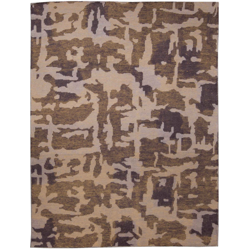 Modern One-of-a-Kind Rectangle 5'7" X 7'1" Hand Knotted Area Rug