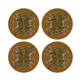 Leopard Seeing Double Pebble 16" Vinyl Placemat