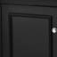 Meuble-lavabo de salle de bain 30 po - Lavabo moderne en céramique à finition noire avec 3 tiroirs et tablette ajustable 30 po avec lavabo
