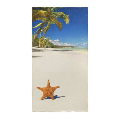 Grove Plush Jacquard Beach Towel