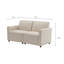 Canapé modulaire 2 pièces Duvall - Tissu performance-100389669
