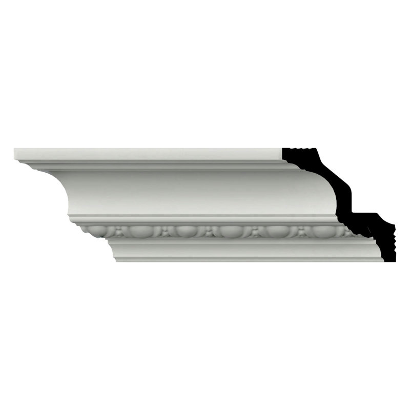 Moulure couronnée Endurathane Felix, H 4 po x P 4 po x P 5 3/4 po x L 96 po, apprêtée en usine