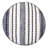 Mcginn Handmade Striped Coastal Farmhouse Blue Upholstered Pouf Ottoman, Small