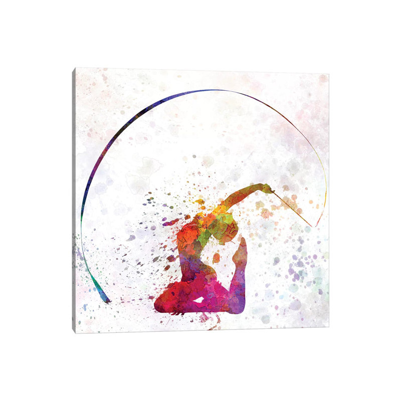 Rhythmic Gymnastics I by Paul Rommer - Wrapped Canvas Painting, 30.48cm H x 30.48cm W x 1.91cm D