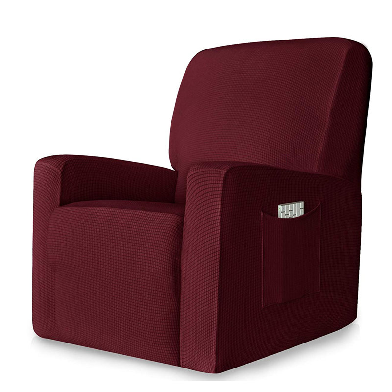 Housse pour fauteuil inclinable et extensible Arainy, Vin rouge, H 36,5 po x l 37,5 po x P 34 po