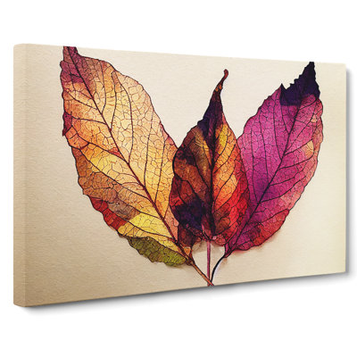 Watercolour Plant Leaf Vol.2 - Wrapped Canvas