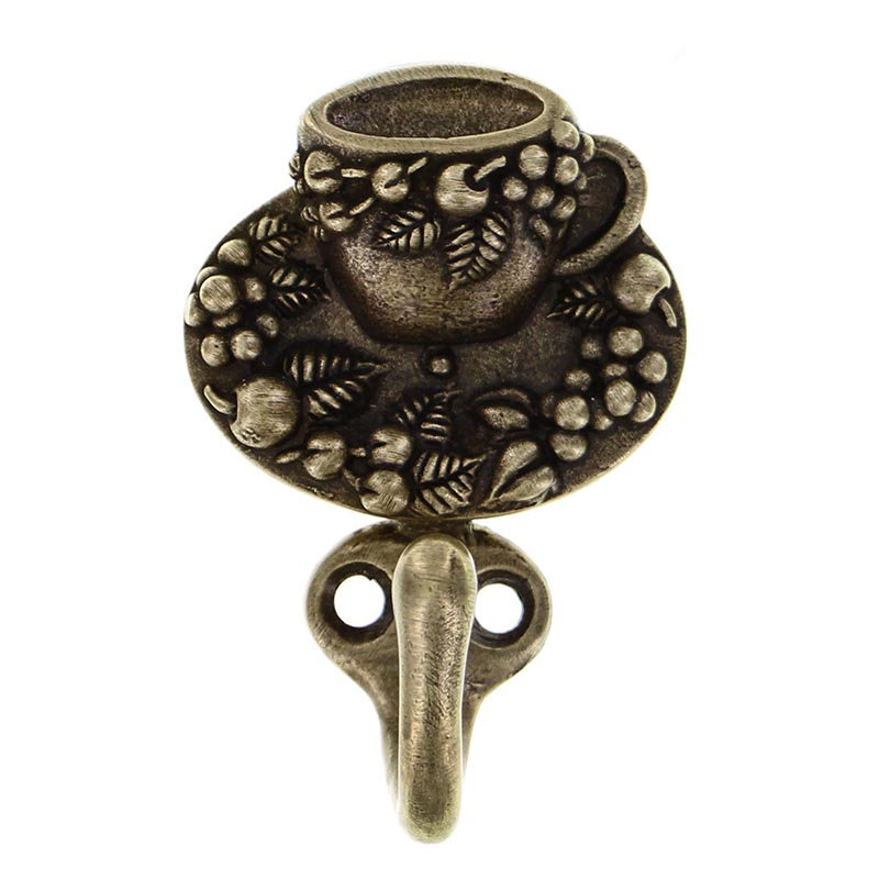 Wall Hook, Antique Brass