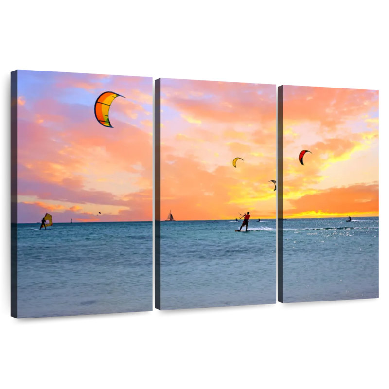 Sireci Kitesurfing, 48" H x 74" W