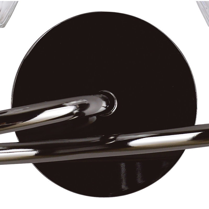 Watchman Chrome Armed Sconce, Yes, Black