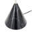 LumiSource Cone 65" Contemporary Metal Floor Lamp with Plated Nickel Finish and Black Faux Marble Base - Modern Living Room Lighting with LED Bulbs Included-368885603-368885604