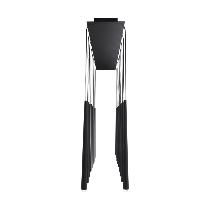 Pylon 18 - Light LED Pendant, Nightshade Black